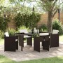 Conjunto de Comedor de Jardín 5 pcs Marrón ratán sintético en Sillas de jardín | Comprar online en Foru.es