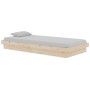 Estructura de cama madera maciza 90x190 cm de vidaXL, Camas y somieres - Ref: Foro24-819937, Precio: 127,88 €, Descuento: %