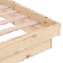 Estructura de cama madera maciza 90x190 cm de vidaXL, Camas y somieres - Ref: Foro24-819937, Precio: 127,88 €, Descuento: %