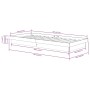 Estructura de cama madera maciza 90x190 cm de vidaXL, Camas y somieres - Ref: Foro24-819937, Precio: 127,88 €, Descuento: %