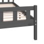Estructura de cama de matrimonio madera maciza gris 180x200 cm de vidaXL, Camas y somieres - Ref: Foro24-810696, Precio: 157,...