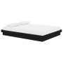 Estructura de cama doble madera maciza negra 135x190 cm de vidaXL, Camas y somieres - Ref: Foro24-819951, Precio: 168,70 €, D...