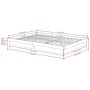 Estructura de cama doble madera maciza negra 135x190 cm de vidaXL, Camas y somieres - Ref: Foro24-819951, Precio: 168,70 €, D...