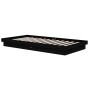 Estructura de cama madera maciza negra 100x200 cm de vidaXL, Camas y somieres - Ref: Foro24-819901, Precio: 135,60 €, Descuen...