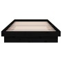 Estructura de cama madera maciza negra 100x200 cm de vidaXL, Camas y somieres - Ref: Foro24-819901, Precio: 135,60 €, Descuen...