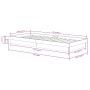 Estructura de cama madera maciza negra 100x200 cm de vidaXL, Camas y somieres - Ref: Foro24-819901, Precio: 135,60 €, Descuen...