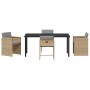 Conjunto de Comedor de Jardín 5 pcs Beige ratán sintético en Sillas de jardín | Comprar online en Foru.es