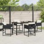 Conjunto de Comedor de Jardín 5 pcs Negro ratán sintético en Sillas de jardín | Comprar online en Foru.es