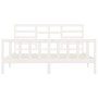 Estructura de cama madera maciza de pino blanco 200x200 cm de vidaXL, Camas y somieres - Ref: Foro24-3107634, Precio: 156,40 ...