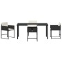 Conjunto de Comedor de Jardín 5 pcs Negro ratán sintético en Sillas de jardín | Comprar online en Foru.es