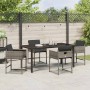 Conjunto de Comedor de Jardín 5 pcs Gris ratán sintético en Sillas de jardín | Comprar online en Foru.es
