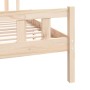 Estructura de cama madera maciza 120x190 cm de vidaXL, Camas y somieres - Ref: Foro24-810649, Precio: 105,06 €, Descuento: %