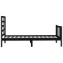 Estructura de cama madera maciza de pino negro 100x200 cm de vidaXL, Camas y somieres - Ref: Foro24-3107607, Precio: 131,35 €...