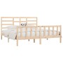 Estructura de cama de madera maciza de pino 200x200 cm de vidaXL, Camas y somieres - Ref: Foro24-3107633, Precio: 142,95 €, D...