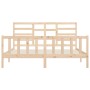 Estructura de cama de madera maciza de pino 200x200 cm de vidaXL, Camas y somieres - Ref: Foro24-3107633, Precio: 142,95 €, D...