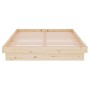 Estructura de cama madera maciza 120x200 cm de vidaXL, Camas y somieres - Ref: Foro24-819902, Precio: 115,66 €, Descuento: %