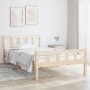 Estructura de cama madera maciza 100x200 cm de vidaXL, Camas y somieres - Ref: Foro24-810669, Precio: 82,28 €, Descuento: %