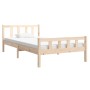 Estructura de cama madera maciza 100x200 cm de vidaXL, Camas y somieres - Ref: Foro24-810669, Precio: 82,28 €, Descuento: %