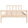 Estructura de cama madera maciza 100x200 cm de vidaXL, Camas y somieres - Ref: Foro24-810669, Precio: 82,28 €, Descuento: %
