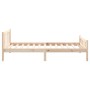 Estructura de cama madera maciza 100x200 cm de vidaXL, Camas y somieres - Ref: Foro24-810669, Precio: 82,28 €, Descuento: %