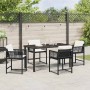 Conjunto de Comedor de Jardín 5 pcs Negro ratán sintético en Sillas de jardín | Comprar online en Foru.es