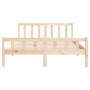 Estructura de cama madera maciza 150x200 cm de vidaXL, Camas y somieres - Ref: Foro24-810684, Precio: 92,63 €, Descuento: %