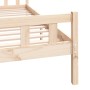 Estructura de cama madera maciza 150x200 cm de vidaXL, Camas y somieres - Ref: Foro24-810684, Precio: 92,63 €, Descuento: %