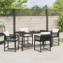 Conjunto de Comedor de Jardín 5 pcs Negro ratán sintético en Sillas de jardín | Comprar online en Foru.es