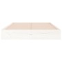 Estructura de cama de madera maciza blanca 140x190 cm de vidaXL, Camas y somieres - Ref: Foro24-820083, Precio: 122,15 €, Des...