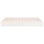 Estructura de cama de madera maciza blanca 140x190 cm de vidaXL, Camas y somieres - Ref: Foro24-820083, Precio: 122,15 €, Des...