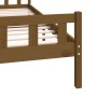 Estructura de cama madera maciza marrón miel 200x200 cm de vidaXL, Camas y somieres - Ref: Foro24-810702, Precio: 99,80 €, De...