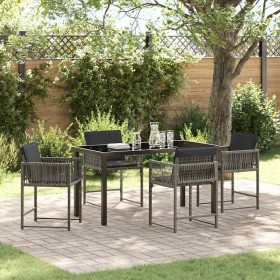 Conjunto de Comedor de Jardín 5 pcs Gris ratán sintético en Sillas de jardín | Comprar online en Foru.es