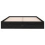 Estructura de cama madera maciza negra 120x190 cm de vidaXL, Camas y somieres - Ref: Foro24-820076, Precio: 132,00 €, Descuen...