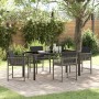 Conjunto de Comedor de Jardín 5 pcs Gris ratán sintético en Sillas de jardín | Comprar online en Foru.es