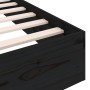 Estructura de cama madera maciza negra 120x190 cm de vidaXL, Camas y somieres - Ref: Foro24-820076, Precio: 132,00 €, Descuen...