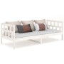 Sofá cama madera maciza de pino blanco 90x190 cm de vidaXL, Camas y somieres - Ref: Foro24-820218, Precio: 143,77 €, Descuent...