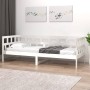 Sofá cama madera maciza de pino blanco 90x190 cm de vidaXL, Camas y somieres - Ref: Foro24-820218, Precio: 143,77 €, Descuent...