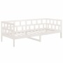 Sofá cama madera maciza de pino blanco 90x190 cm de vidaXL, Camas y somieres - Ref: Foro24-820218, Precio: 143,77 €, Descuent...