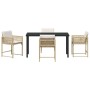 Conjunto de Comedor de Jardín 5 pcs Beige ratán sintético en Sillas de jardín | Comprar online en Foru.es