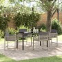 Conjunto de Comedor de Jardín 5 pcs Gris Claro ratán sintético en Sillas de jardín | Comprar online en Foru.es