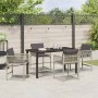 Conjunto de Comedor de Jardín 5 pcs Gris Claro ratán sintético en Sillas de jardín | Comprar online en Foru.es
