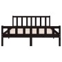 Estructura de cama madera maciza negro 120x200 cm de vidaXL, Camas y somieres - Ref: Foro24-810678, Precio: 117,24 €, Descuen...