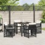 Conjunto de Comedor de Jardín 5 pcs Negro ratán sintético en Sillas de jardín | Comprar online en Foru.es
