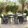 Conjunto de Comedor de Jardín 5 pcs Negro ratán sintético en Sillas de jardín | Comprar online en Foru.es