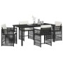 Conjunto de Comedor de Jardín 5 pcs Negro ratán sintético en Sillas de jardín | Comprar online en Foru.es