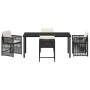 Conjunto de Comedor de Jardín 5 pcs Negro ratán sintético en Sillas de jardín | Comprar online en Foru.es