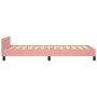 Estructura de cama con cabecero de terciopelo rosa 90x190 cm de vidaXL, Camas y somieres - Ref: Foro24-347548, Precio: 109,71...
