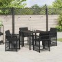 Conjunto de Comedor de Jardín 5 pcs Negro ratán sintético en Sillas de jardín | Comprar online en Foru.es