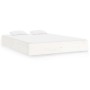 Estructura de cama madera maciza blanca King Size 150x200 cm de vidaXL, Camas y somieres - Ref: Foro24-820038, Precio: 127,39...