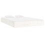 Estructura de cama madera maciza blanca King Size 150x200 cm de vidaXL, Camas y somieres - Ref: Foro24-820038, Precio: 127,39...